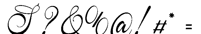 Yureika Glasious Font OTHER CHARS