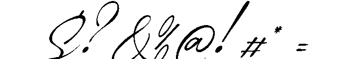 Yureliya Italic Font OTHER CHARS