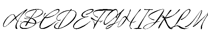 Yureliya Italic Font UPPERCASE