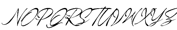 Yureliya Italic Font UPPERCASE
