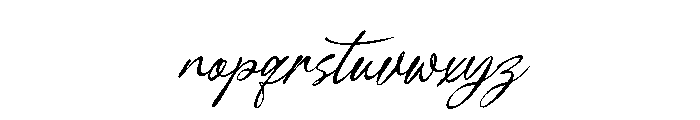 Yureliya Italic Font LOWERCASE