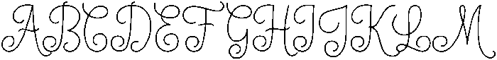 Yulisa Script Regular otf (400) Font UPPERCASE