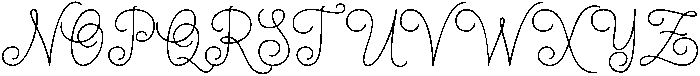Yulisa Script Regular otf (400) Font UPPERCASE