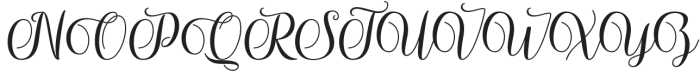 Yulita Script Regular otf (400) Font UPPERCASE