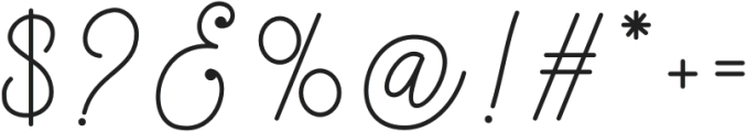 Yullia Signature Regular otf (400) Font OTHER CHARS