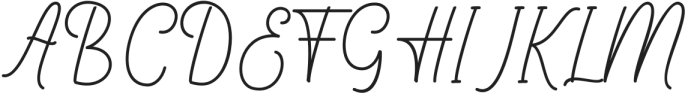 Yullia Signature Regular otf (400) Font UPPERCASE