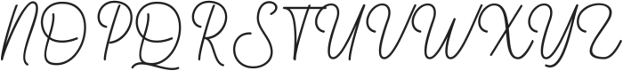 Yullia Signature Regular otf (400) Font UPPERCASE