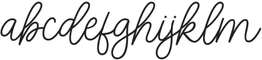 Yullia Signature Regular otf (400) Font LOWERCASE