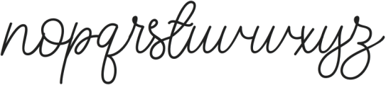 Yullia Signature Regular otf (400) Font LOWERCASE