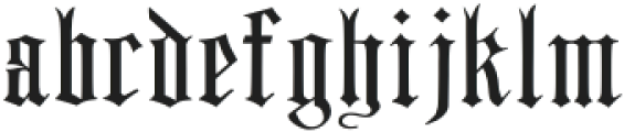 Yumirai Gothic Art Regular otf (400) Font LOWERCASE