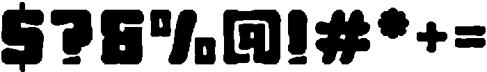 Yummy Chunk otf (400) Font OTHER CHARS
