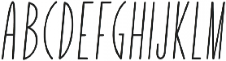 Yummy Italic Regular otf (400) Font UPPERCASE