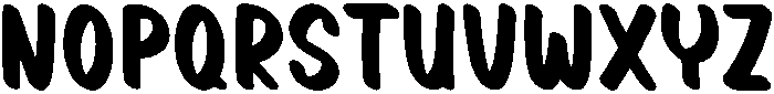 Yummy Regular otf (400) Font UPPERCASE
