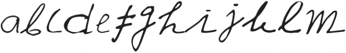 Yuqato Handwriting Alternate ttf (400) Font LOWERCASE