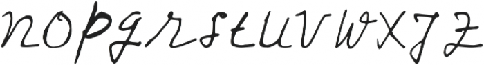Yuqato Handwriting Alternate ttf (400) Font LOWERCASE