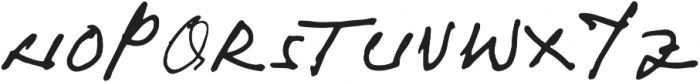 Yuqato Handwriting Regular otf (400) Font UPPERCASE