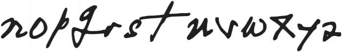 Yuqato Handwriting Regular otf (400) Font LOWERCASE