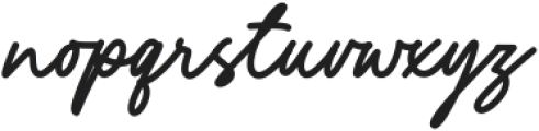 Yustine Signature otf (400) Font LOWERCASE
