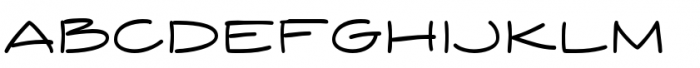 Yuba BTN Expanded Font LOWERCASE