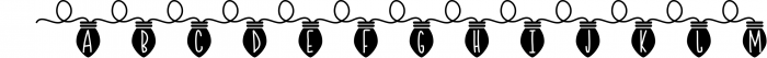 YULE - Christmas Lights Font Font LOWERCASE