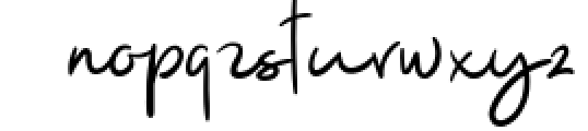 Yuminika - Handwritten Font Font LOWERCASE