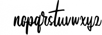 Yustin Script Font LOWERCASE