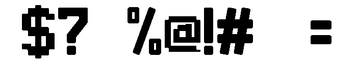 YUPIX Bold Font OTHER CHARS