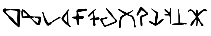 Yugurian Font UPPERCASE