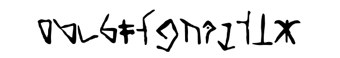Yugurian Font LOWERCASE