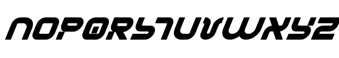 Yukon Tech Bold Italic Font UPPERCASE