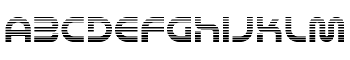 Yukon Tech Gradient Font LOWERCASE