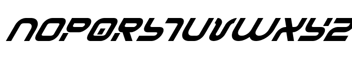 Yukon Tech Super-Italic Font UPPERCASE