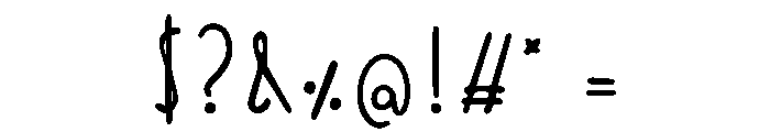 Yuyu Regular Font OTHER CHARS