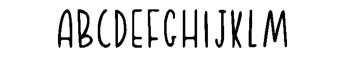Yuyu Regular Font UPPERCASE