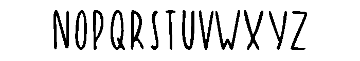 Yuyu Regular Font UPPERCASE