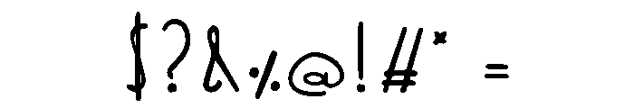 Yuyu Short Regular Font OTHER CHARS