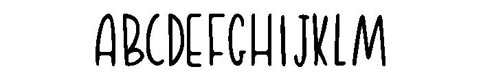 Yuyu Short Regular Font UPPERCASE