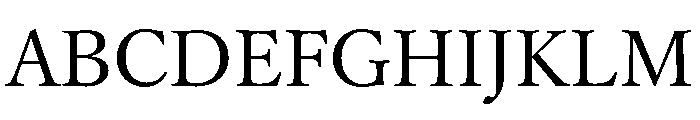 YuMincho +36p Kana Medium Font UPPERCASE