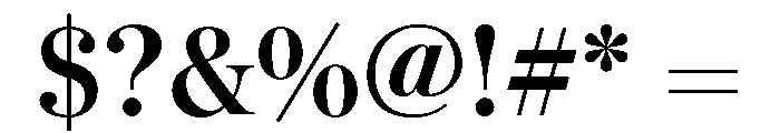YuMincho Extrabold Font OTHER CHARS