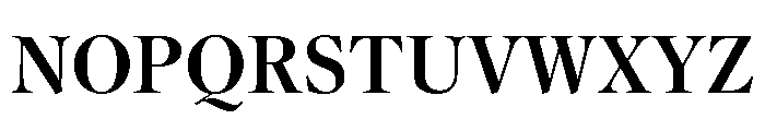 YuMincho Extrabold Font UPPERCASE