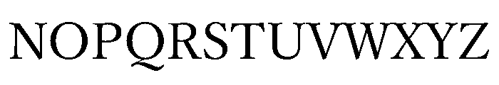 YuMincho Medium Font UPPERCASE
