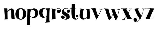 Yuli Regular Font LOWERCASE