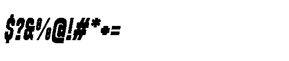 Yuedsans Black Italic Font OTHER CHARS