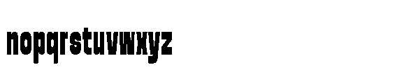 Yuedsans Black Font LOWERCASE