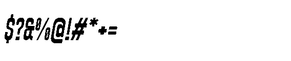 Yuedsans Bold Italic Font OTHER CHARS