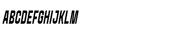 Yuedsans Bold Italic Font UPPERCASE