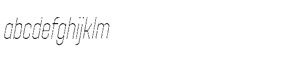 Yuedsans Extra Light Italic FONT