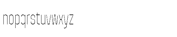 Yuedsans Extra Light Font LOWERCASE
