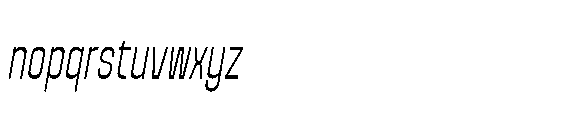 Yuedsans Italic Font LOWERCASE