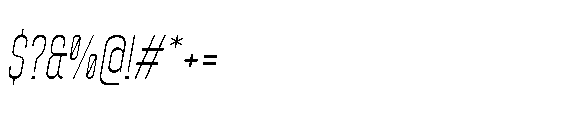 Yuedsans Light Italic Font OTHER CHARS